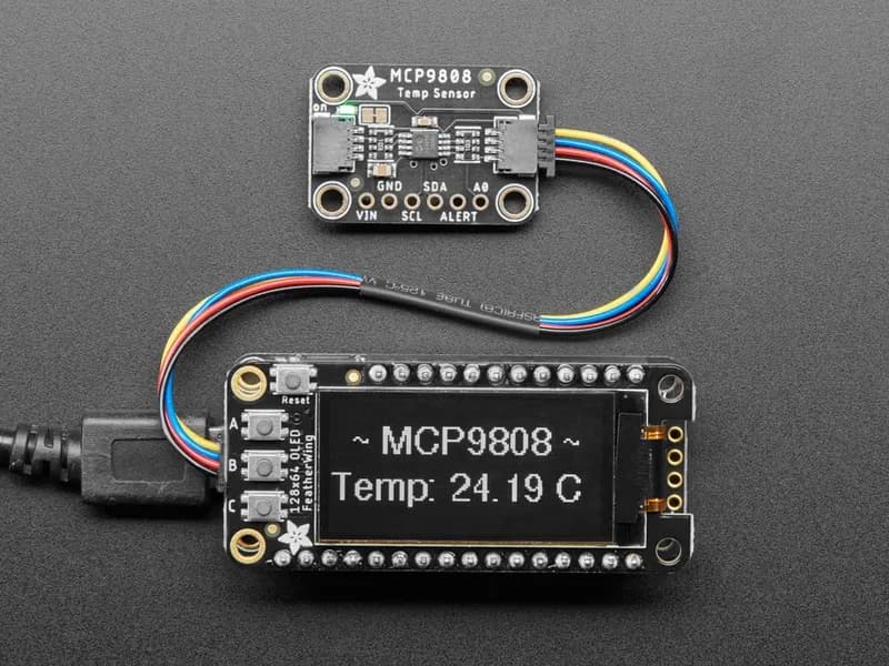 Adafruit MCP9808 Высокоточный датчик температуры I2C - STEMMA QT / Qwiic