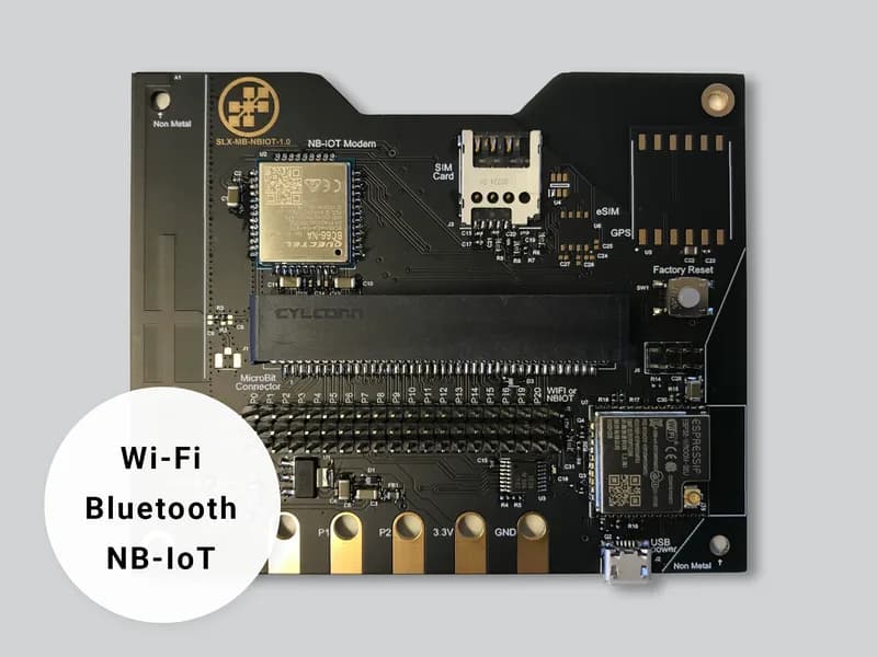 Wappsto:bit NB IoT Shield для Micro:bit (BLE, WiFi, NB-IoT)