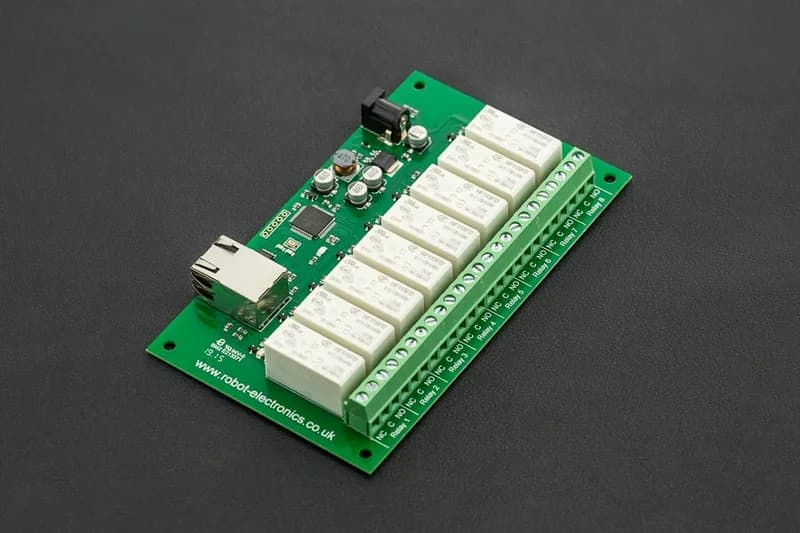 8-канальный релейный модуль (RJ45-RLY16, до 16 А)