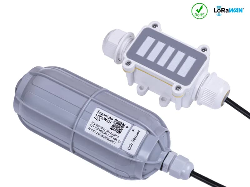 Беспроводной датчик CO2 SenseCAP — LoRaWAN AS923 МГц