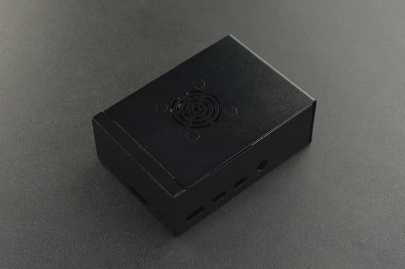 Металлический корпус с радиатором и вентилятором для Raspberry Pi 4 Model B