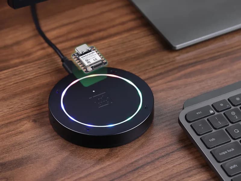 reSpeaker XMOS XVF3800 с XIAO ESP32S3 (корпусная версия) — массив из 4 микрофонов с искусственным интеллектом для четкой передачи голоса даже в шуме