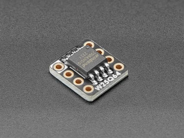 Коммутационная плата Adafruit QSPI DIP — W25Q64 — 64 Мбит, 8 МБ