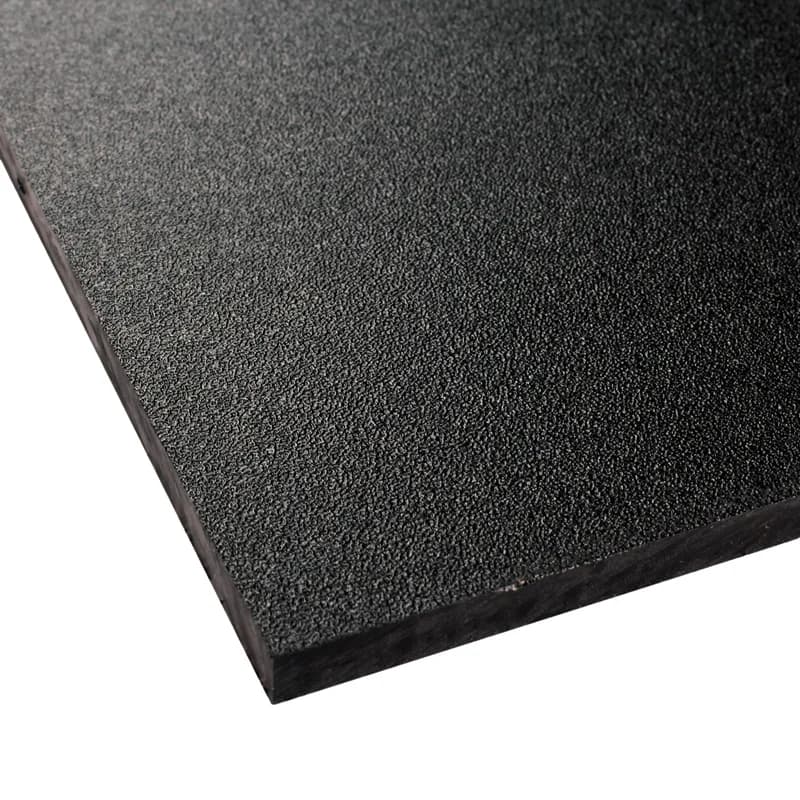 Лист HDPE черного цвета с апельсиновой коркой размером 24 x 47 дюймов