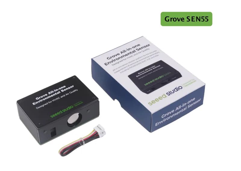 Grove - SEN55 Универсальный датчик окружающей среды - NOx, VOC, RH, Temp, PM1,0/2,5/4/10 с превосходной точностью и сроком службы