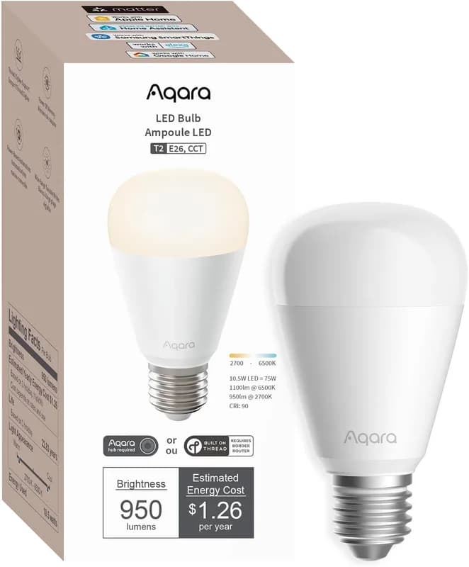 Светодиодная лампа Aqara T2 - E26 RGB CCT
