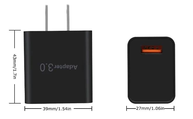 Адаптер питания USB-A 18 Вт – вилка стандарта США