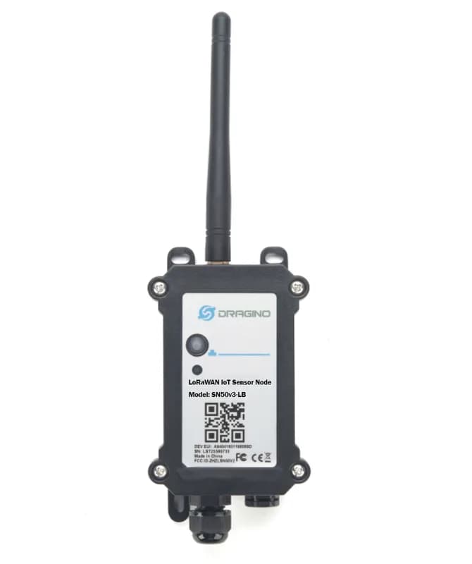 Dragino SN50v3-LB-EU868-20 Водонепроницаемый узел беспроводного датчика LoRa дальнего действия