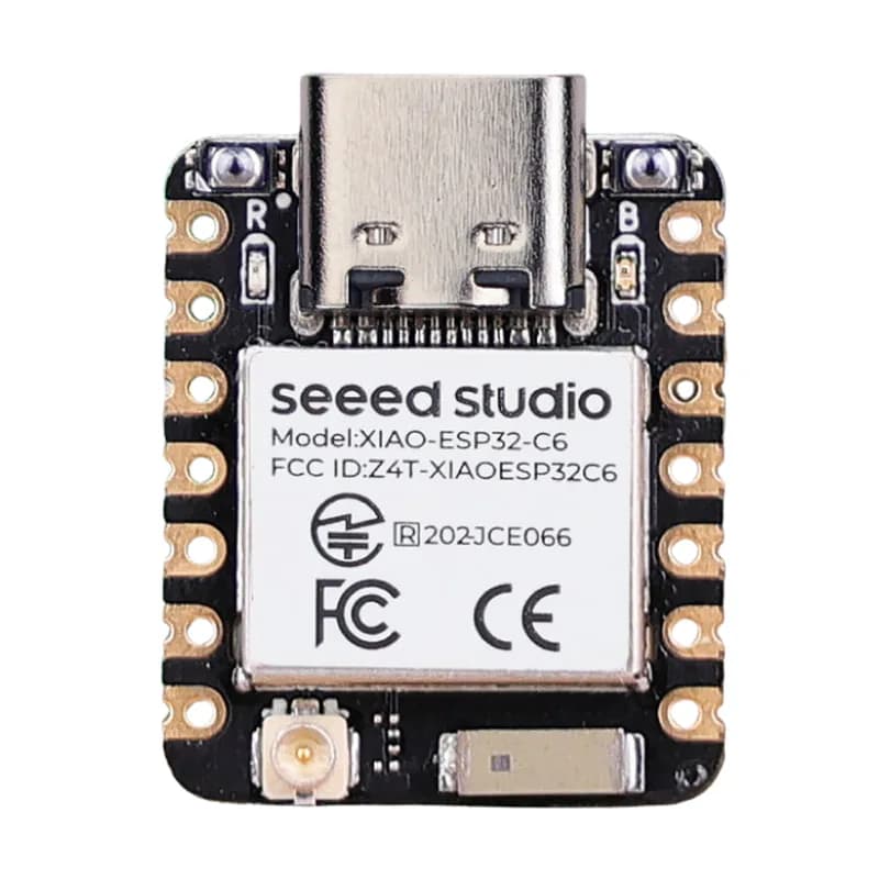Плата разработки Seeed Studio XIAO ESP32-C6 с поддержкой Wi-Fi 6, BLE 5.0, Zigbee и Thread