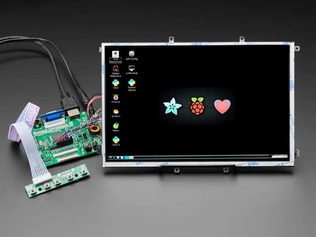 Дисплей 10,1 дюйма и звук, 1280 x 800, IPS, HDMI/VGA/NTSC/PAL