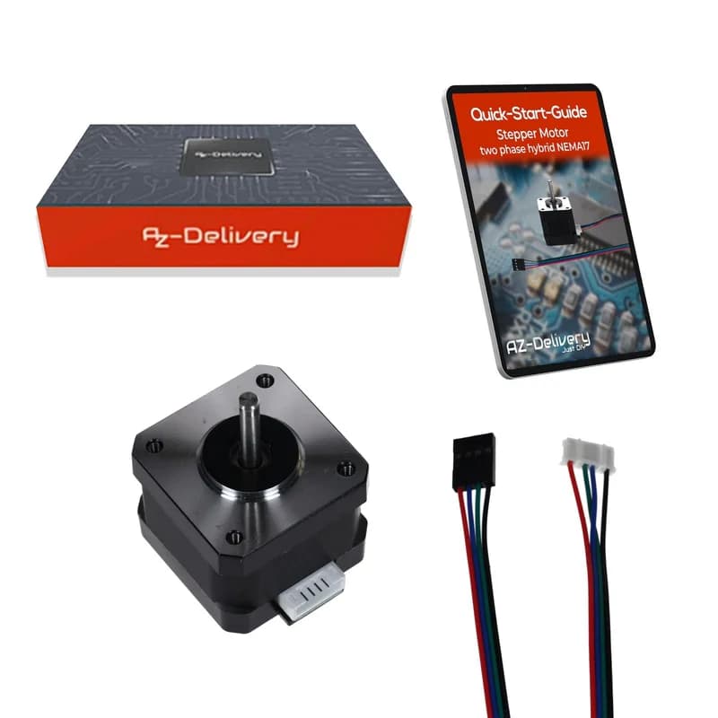 NEMA 17 Schrittmotor 12 В 28 Нм 1,8° 2-фазный гибридный шаговый двигатель с кабелем длиной 1 м, совместимый с Arduino, 3D-Druckern, машинами с ЧПУ и роботами