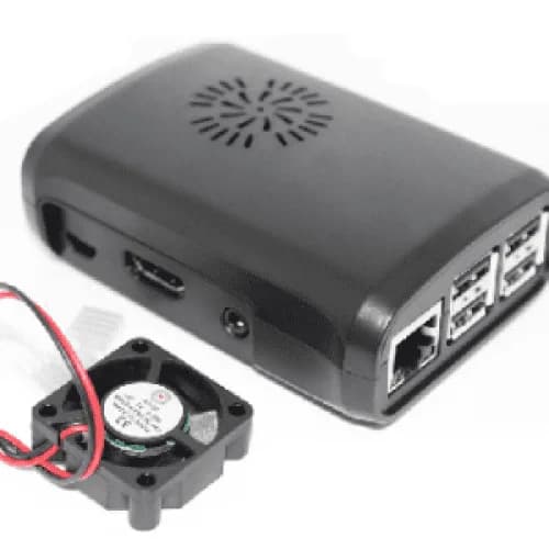 Корпус Raspberry Pi ABS с вентилятором (задняя часть)