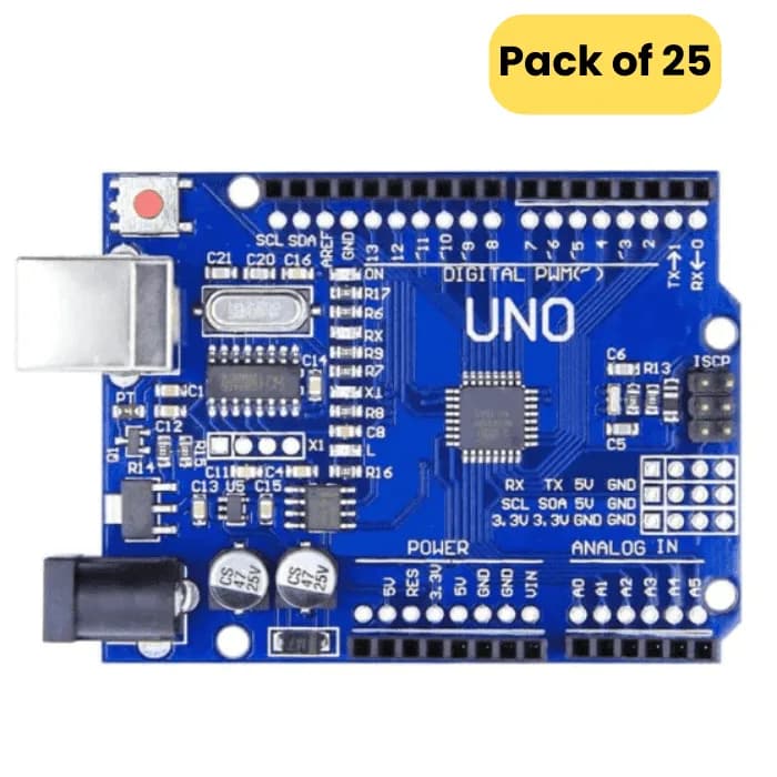 Плата, совместимая с SMD Arduino UNO (25 шт. в упаковке)