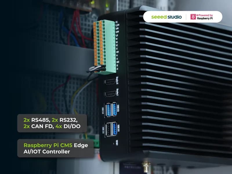 reComputer Industrial R21 и дополнительные аксессуары — самый надежный и мощный контроллер Raspberry Pi Edge AI/IOT