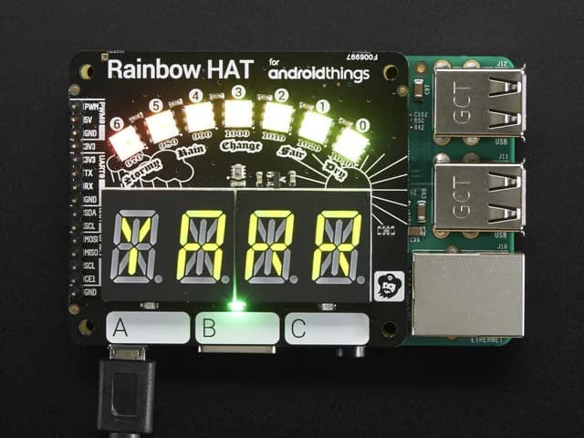 ШЛЯПА Pimoroni Rainbow для Android Things™ и Raspberry Pi