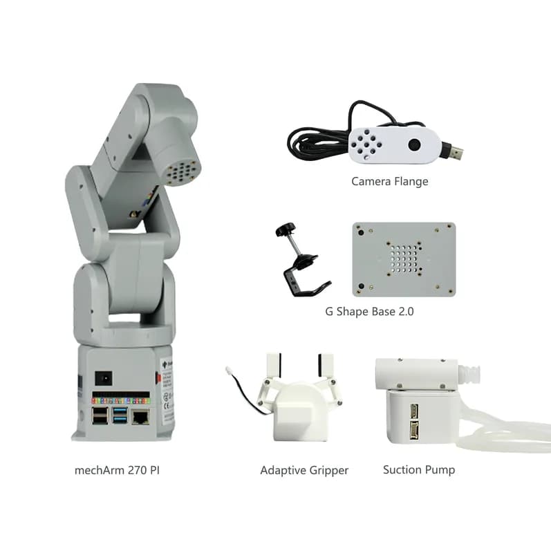 Универсальный робот-комплект Elephant Robotics mechArm: самый компактный 6-осевой робот-манипулятор с камерой