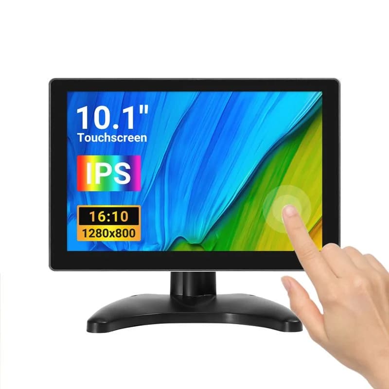 10,1-дюймовый VGA-дисплей 1280x800 Портативный монитор IPS с металлическим корпусом и емкостной сенсорной функцией