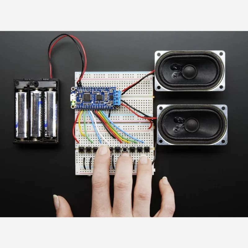 Звуковая плата Adafruit Audio FX — триггер WAV/OGG — 16 МБ памяти с усилителем 2x2 Вт