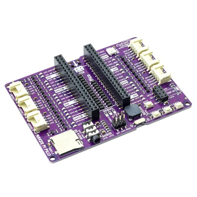 Maker Pi Pico Base: упрощение Pi Pico для начинающих (кроме Pico)