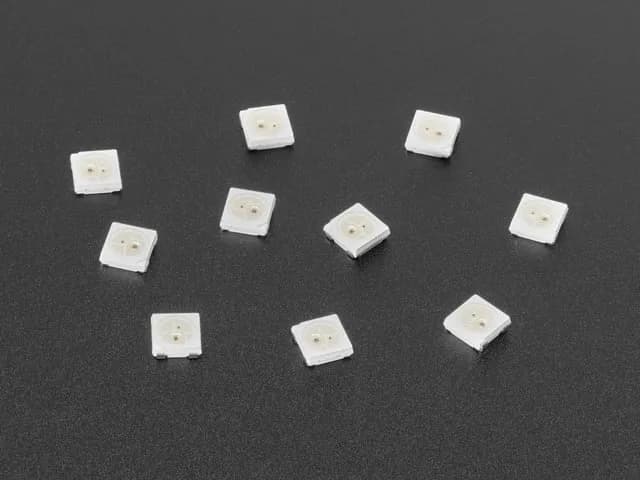 NeoPixel 5050 RGB LED со встроенным чипом драйвера — 10 шт.