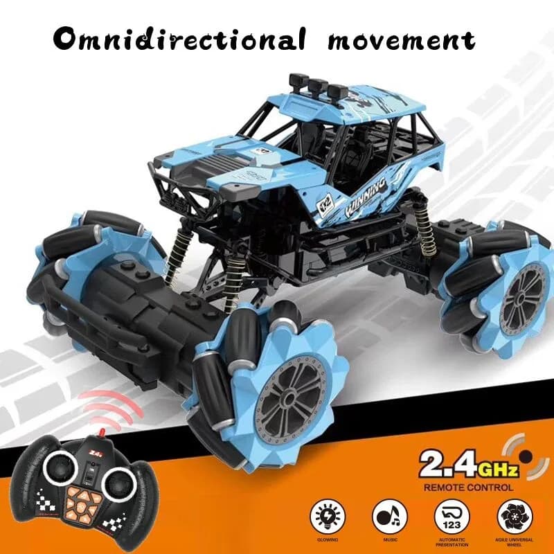 Игрушечная машина Mecanum Wheel с дистанционным управлением 1:18 (синий)