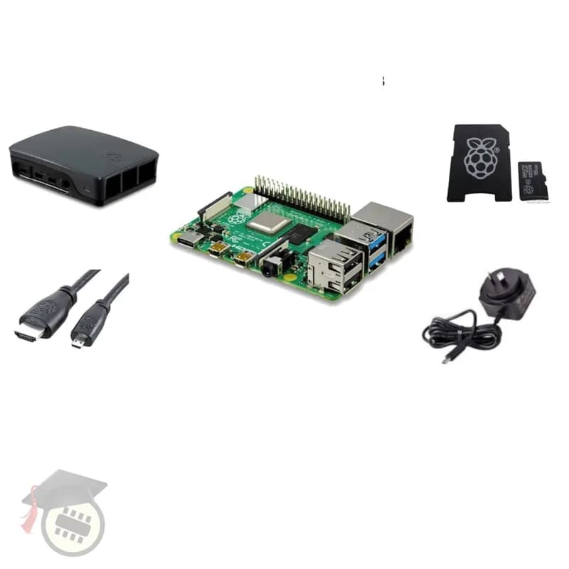 Стартовый комплект Pakronics® Raspberry Pi® 4 Model B, 4 ГБ — черный