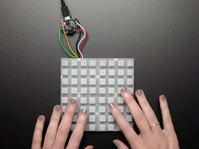 Плата драйвера Adafruit NeoTrellis RGB для клавиатуры 4x4