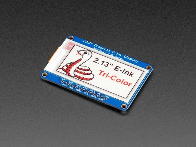 Adafruit 2,13-дюймовый трехцветный дисплей на электронных чернилах/бумаге и SRAM