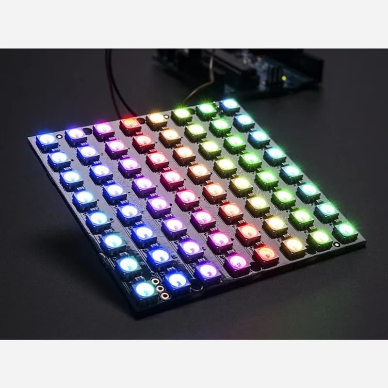Adafruit NeoPixel NeoMatrix 8x8 – 64-пиксельная светодиодная RGB-матрица