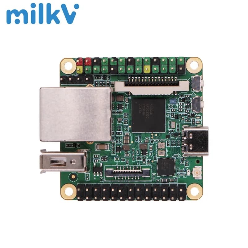 Milk-V Duo S — Mini RISC-V/ARM SBC, Sophgo SG2000, 512 МБ ОЗУ, 8 ГБ eMMC, 0,5T NPU, WiFi 6/BT5, Dual MIPI CSI, MIPI DSI, 100M RJ45, PoE, 8051 внутри