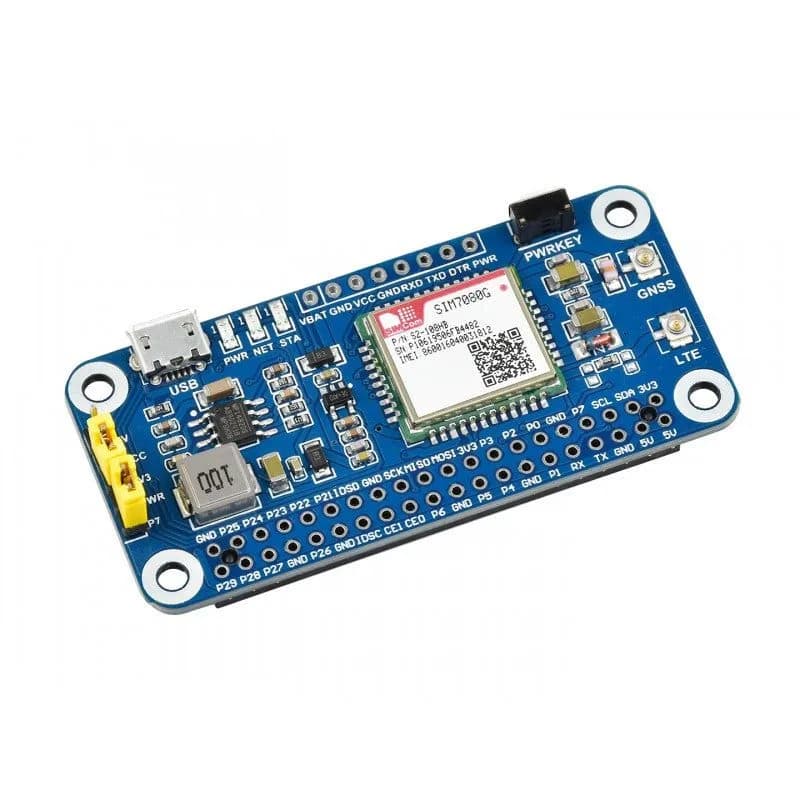 NB-IoT/Cat-M(eMTC)/GNSS HAT для Raspberry Pi