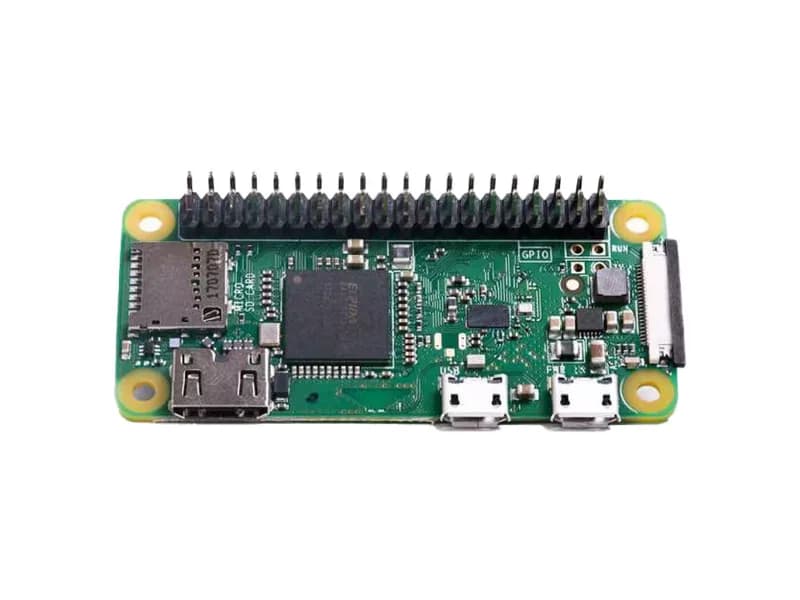 Raspberry Pi Zero WH, WiFi/Bluetooth 4.1, Bluetooth Low Energy, 40-контактный разъем, совместимый с HAT, разъем камеры CSI, USRT, SPI, I2C, с разъемами
