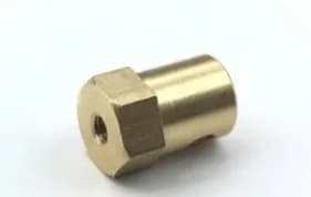 Латунная шестигранная монтажная втулка 5 мм, шестиугольная, 12*12*18 мм