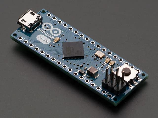 Arduino Micro без разъемов — 5 В 16 МГц ATmega32u4 — в сборе