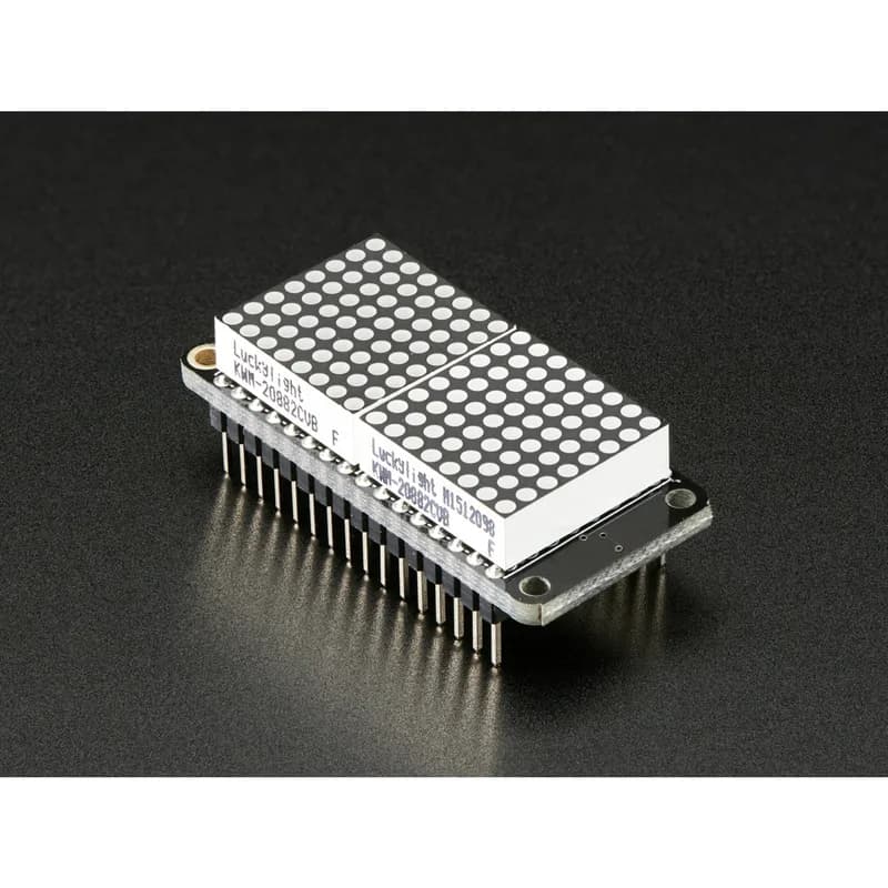 Комплект светодиодного матричного дисплея Adafruit 0,8 8x16 FeatherWing - желтый