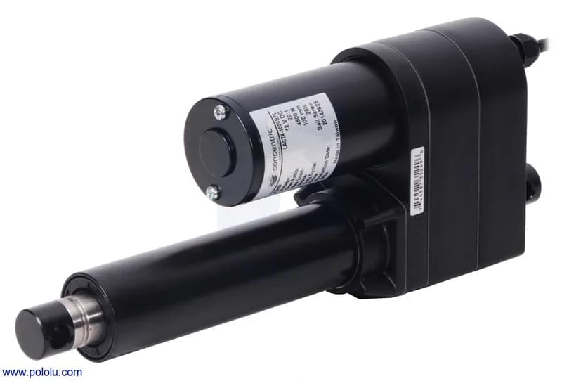 Glideforce LACT4-1000BL Промышленный линейный привод с шарико-винтовой передачей: 450 кгс, ход 4 дюйма (используемый 2,8 дюйма), 0,66 дюйма/с, 12 В