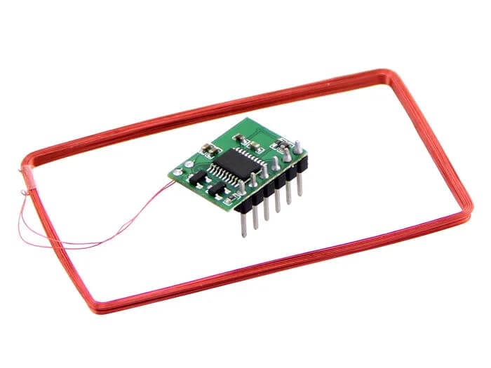 Мини-модуль RFID 125 кГц — предварительно припаянная антенна (расстояние считывания 70 мм)