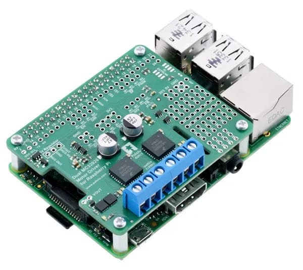 Драйвер двигателя Pololu Dual MC33926 для Raspberry Pi (в сборе)