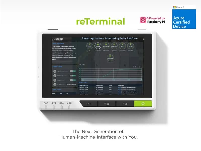 reTerminal - 5-дюймовый ЧМИ | CM4108032 | Все-в-одном | Модульная конструкция | Мультисенсорный экран IPS | Богатые интерфейсы