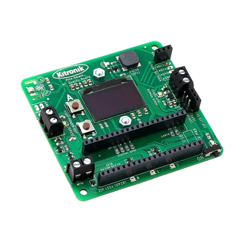 Плата регистрации данных о качестве воздуха Kitronik для Raspberry Pi Pico
