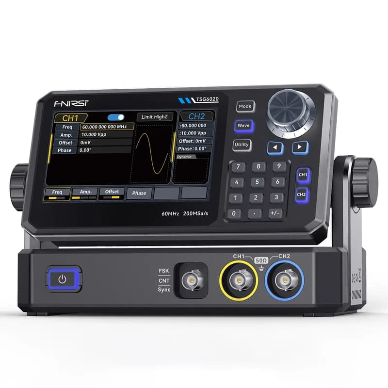 FNIRSI® TSG6020/TSG3020 2-канальный функциональный генератор сигналов, 200 мвыб/с