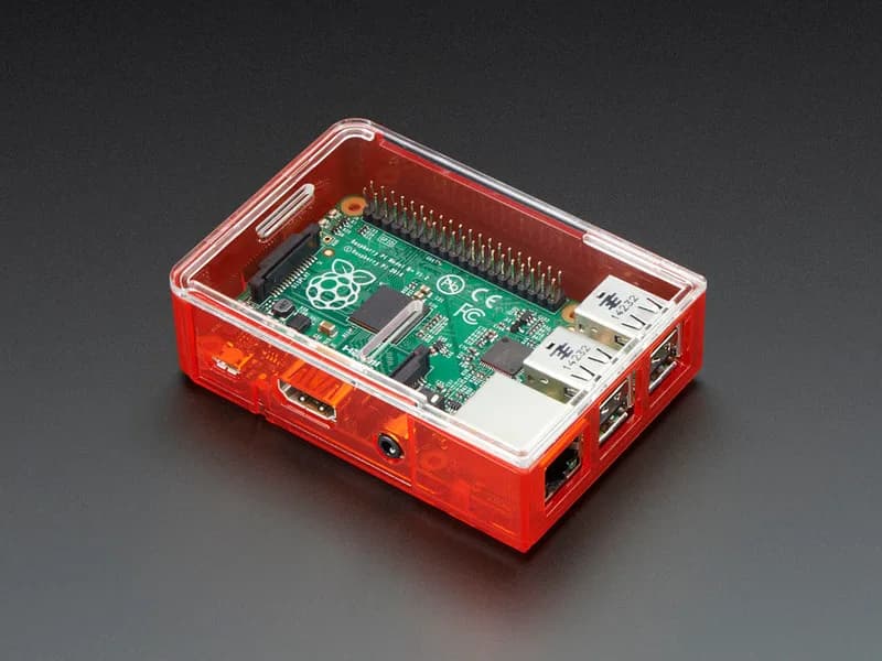 Основание корпуса Pi Model B+ / Pi 2 / Pi 3 — красный