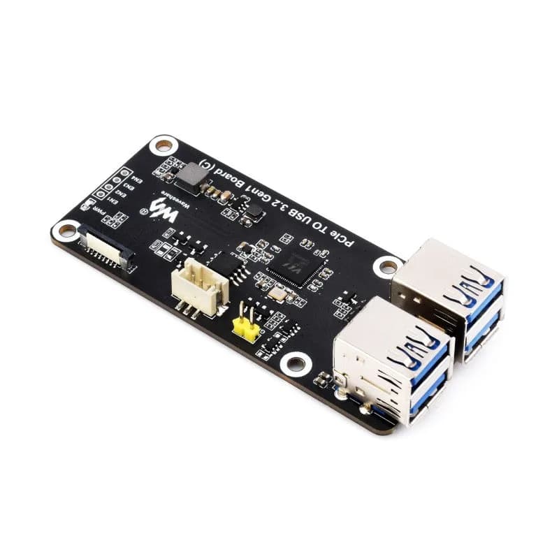 Waveshare Raspberry Pi 5 PCIe 4 USB 3.2 Gen1