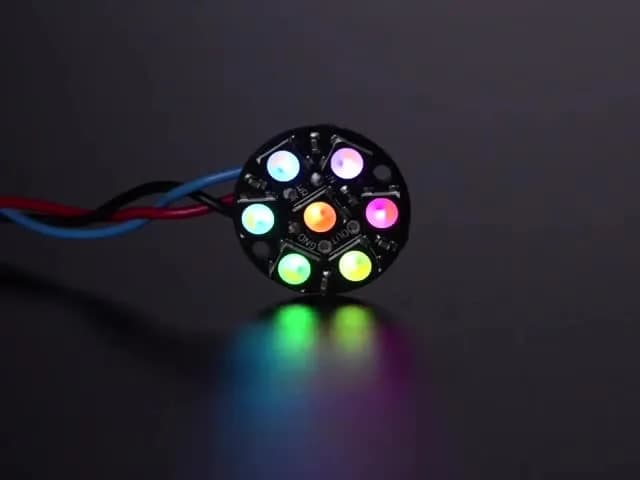 NeoPixel Jewel - светодиод RGBW 7 x 5050 со встроенными драйверами