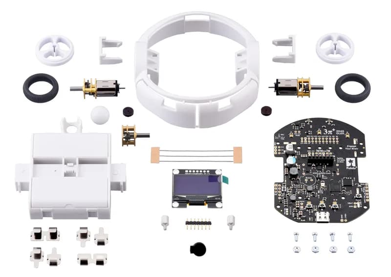 Комплект робота 3pi+ 2040 с двигателями HPCB 15:1 (комплект Hyper Edition)