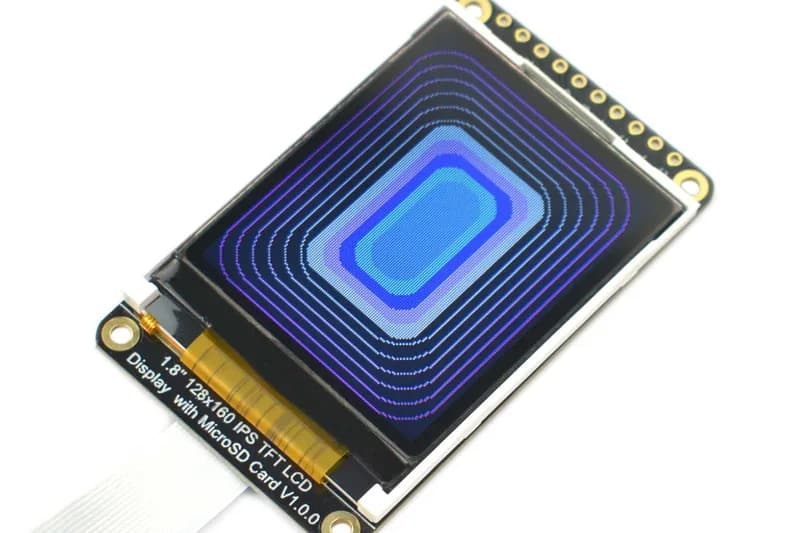 Откройте для себя 1,8-дюймовый TFT-дисплей IPS с разрешением 128 x 160 и поддержкой MicroSD