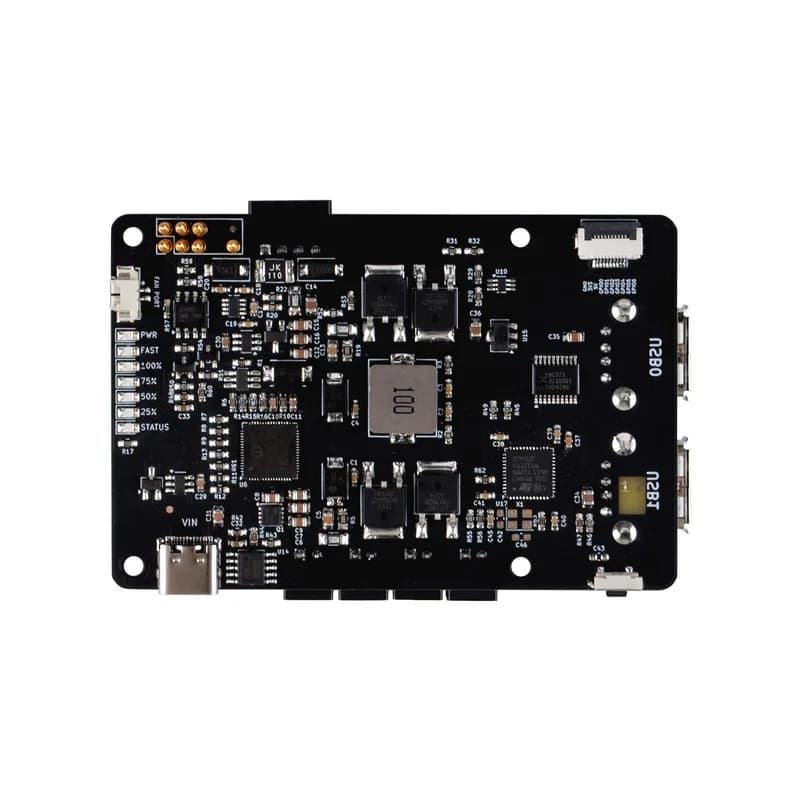 Модуль питания ИБП 52Pi Gen 6 с физической кнопкой питания и поддержкой PikaPython для Raspberry Pi 5/4B