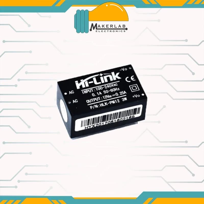 Модуль понижающего блока питания HI-Link HLK-PM12 AC-DC 220–12 В