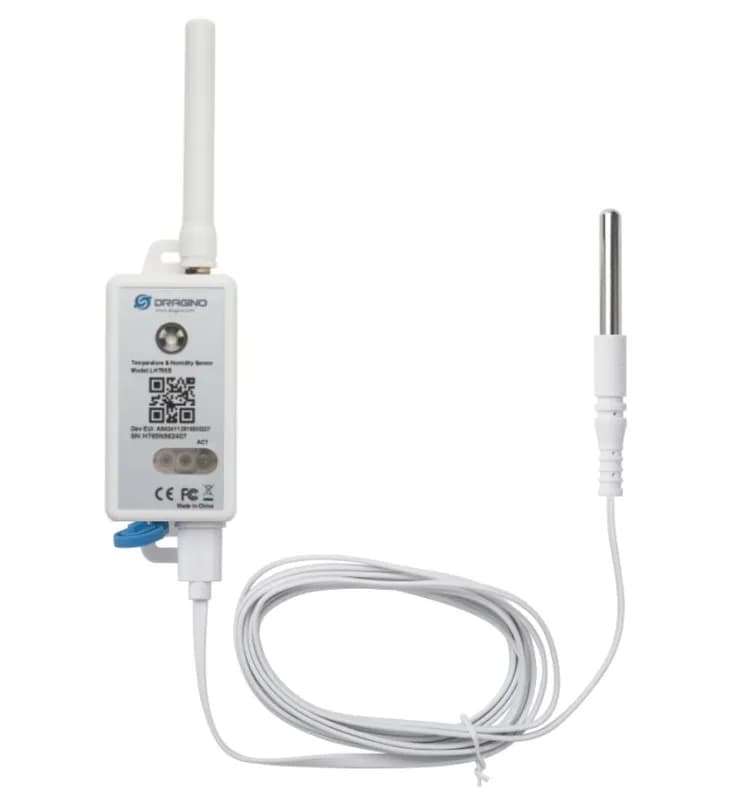 Dragino LHT65S-EU868-E3 LoRaWAN Датчик температуры и люфтфеухтигкейтс с внешней антенной и внешней температурой