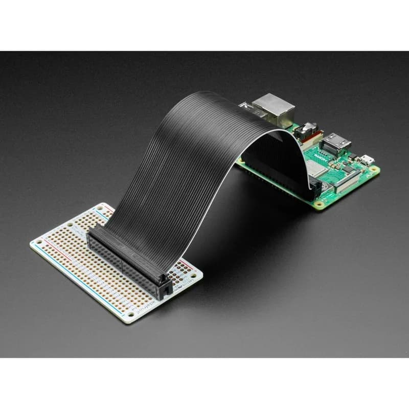 Комплект печатной платы Adafruit Perma-Proto 40-контактный Raspberry Pi половинного размера — с разъемом 2x20